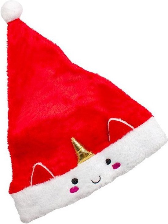 Kerstmuts gezicht hoorn