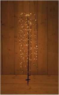 Kerstverlichting Treurwilg LED 130 cm Zwart