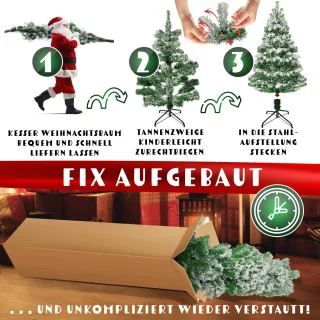 KESSER® Kunstkerstboom PE Sneeuw 210cm