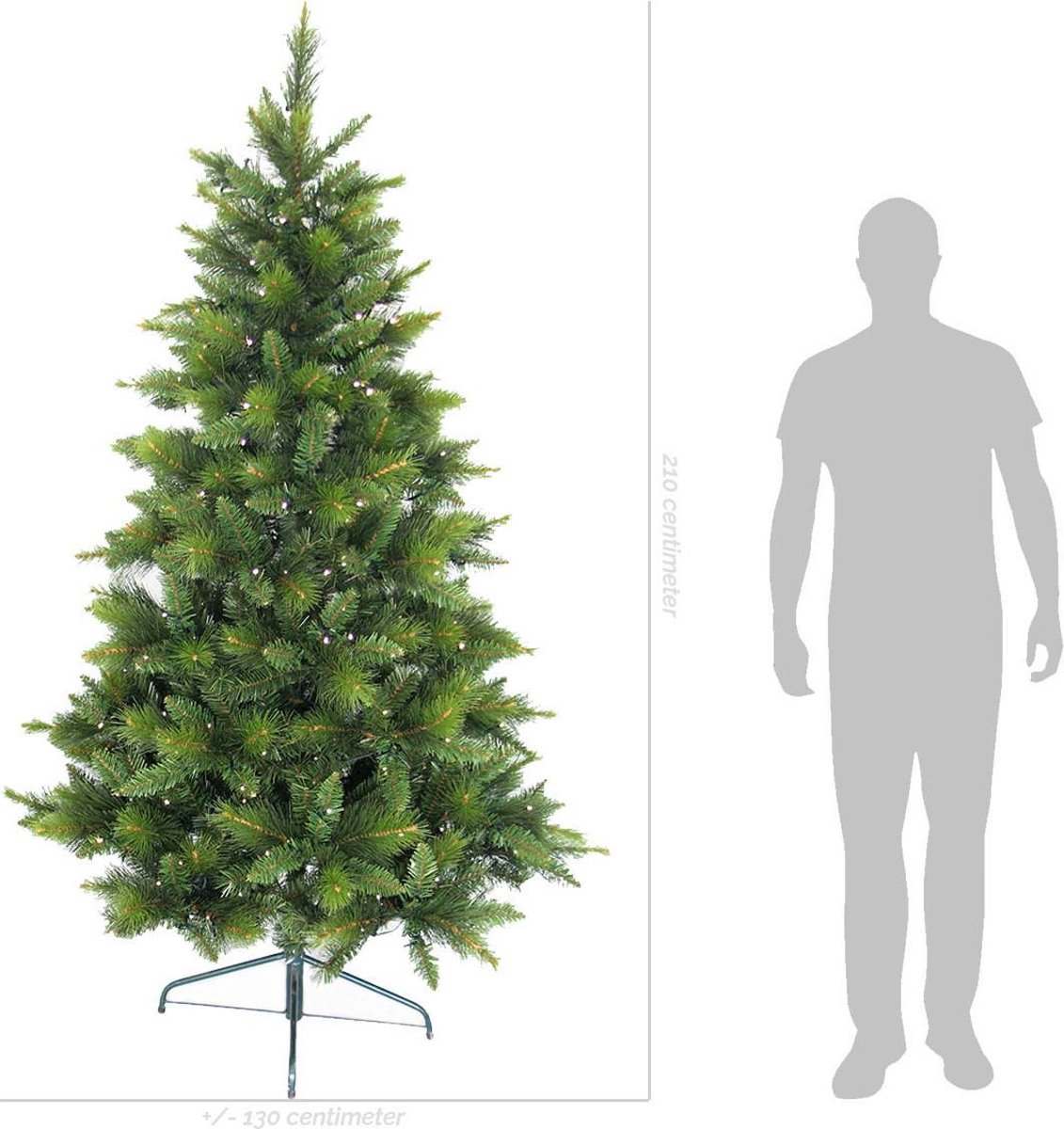 King Tree Kunstkerstboom Verlicht Ø130 cm - 210 cm