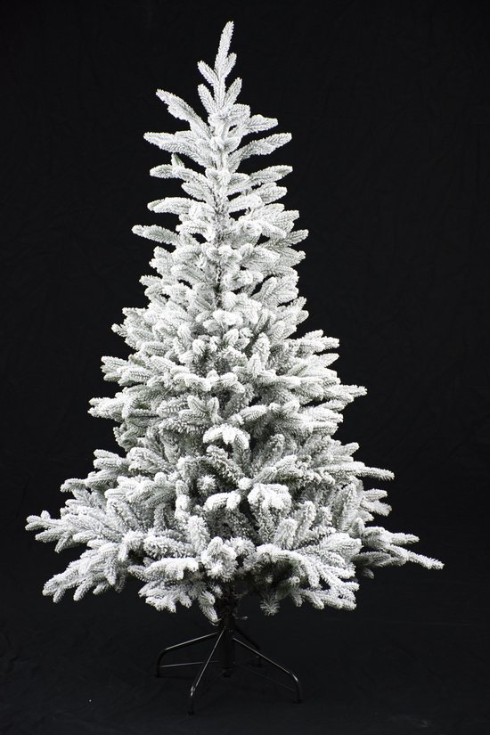 Kingston Flocked PE Hinged kunstkerstboom 150cm