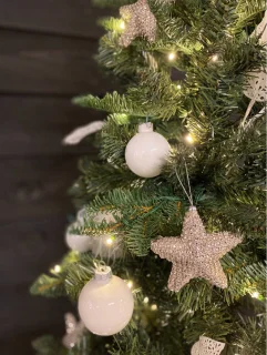 KJ Kunstkerstbomen Halve kunstkerstboom Memphis 180 cm