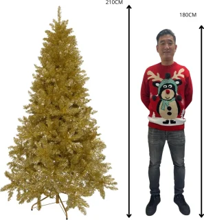 KJ Kunstkerstboom 210 cm - Goud