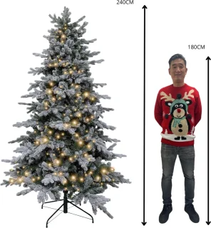 KJ Vancouver Flock de Luxe Kunstkerstboom 240 cm