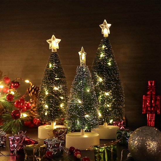 Kleine Kerstboom 22 cm LED Tafelmodel Kunstkerstboom
