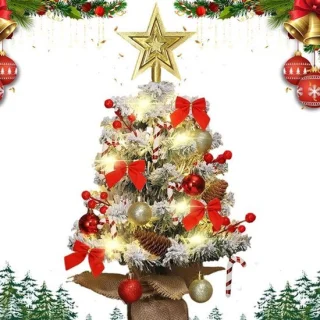 Kleine kerstboom 45 cm met verlichting