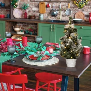 Kleine Kerstboom Tafeldecoratie 40 cm