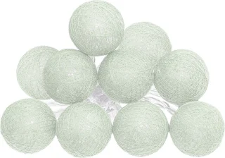 Kleine kunst kerstboom H60 cm met lichtsnoer lichtgroen