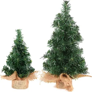 Kleine kunstkerstbomen van 20 cm en 30 cm
