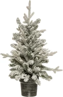 Kleine kunstkerstboom in pot - 70 cm