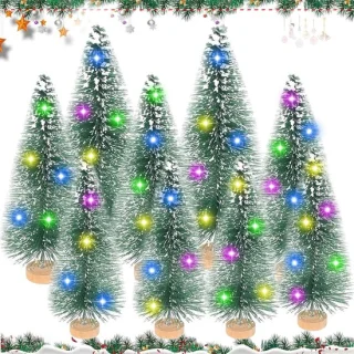 Kleine kunstkerstboom met 9 stukken