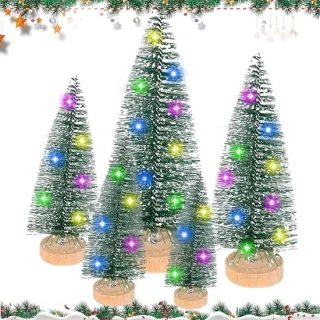 Kleine kunstkerstboom set van 5