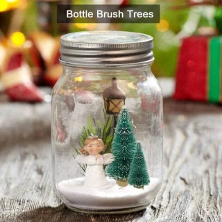 Kleine kunstkerstboom tafeldecoratie