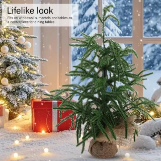 Kleine kunstkerstboom van 60 cm voor thuisdecoratie
