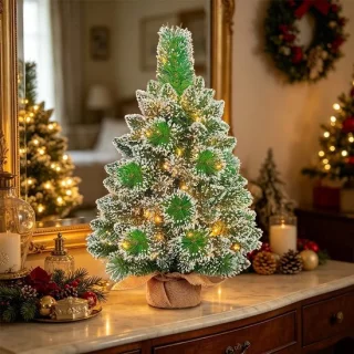 Kleine tafel kerstboom - groen - 60 cm