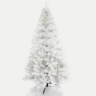 Kleine witte kunstkerstboom met sneeuw 60 cm