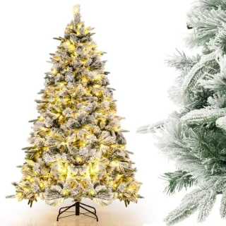 KOMFOTTEU kunstkerstboom met ledverlichting (180 cm)