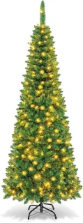 KOMFOTTEU kunstkerstboom met ledverlichting