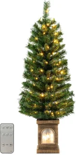 KOMFOTTEU kunstkerstboom met verlichting, 120 cm