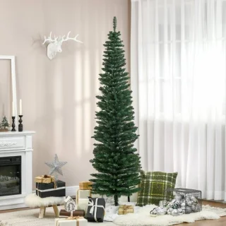 KOMHTOM kunstkerstboom met standaard en kerstster, 2,1 m