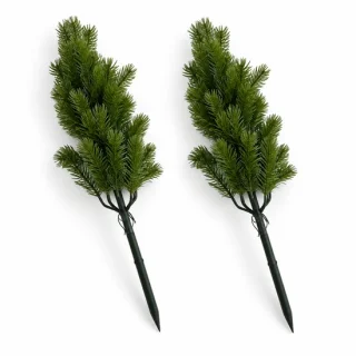 K&R Ventures donkergroene kunstkerstbomen – 2 bomen