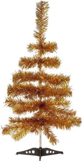 Krist+ kerstboom klein goud 60 cm met metalen voet