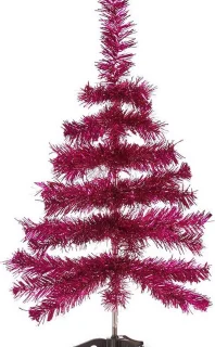Krist+ kunst kerstboom 60 cm fuchsia roze klein