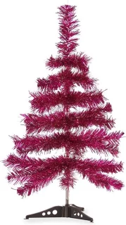 Krist+ kunst kerstboom 60 cm fuchsia roze klein