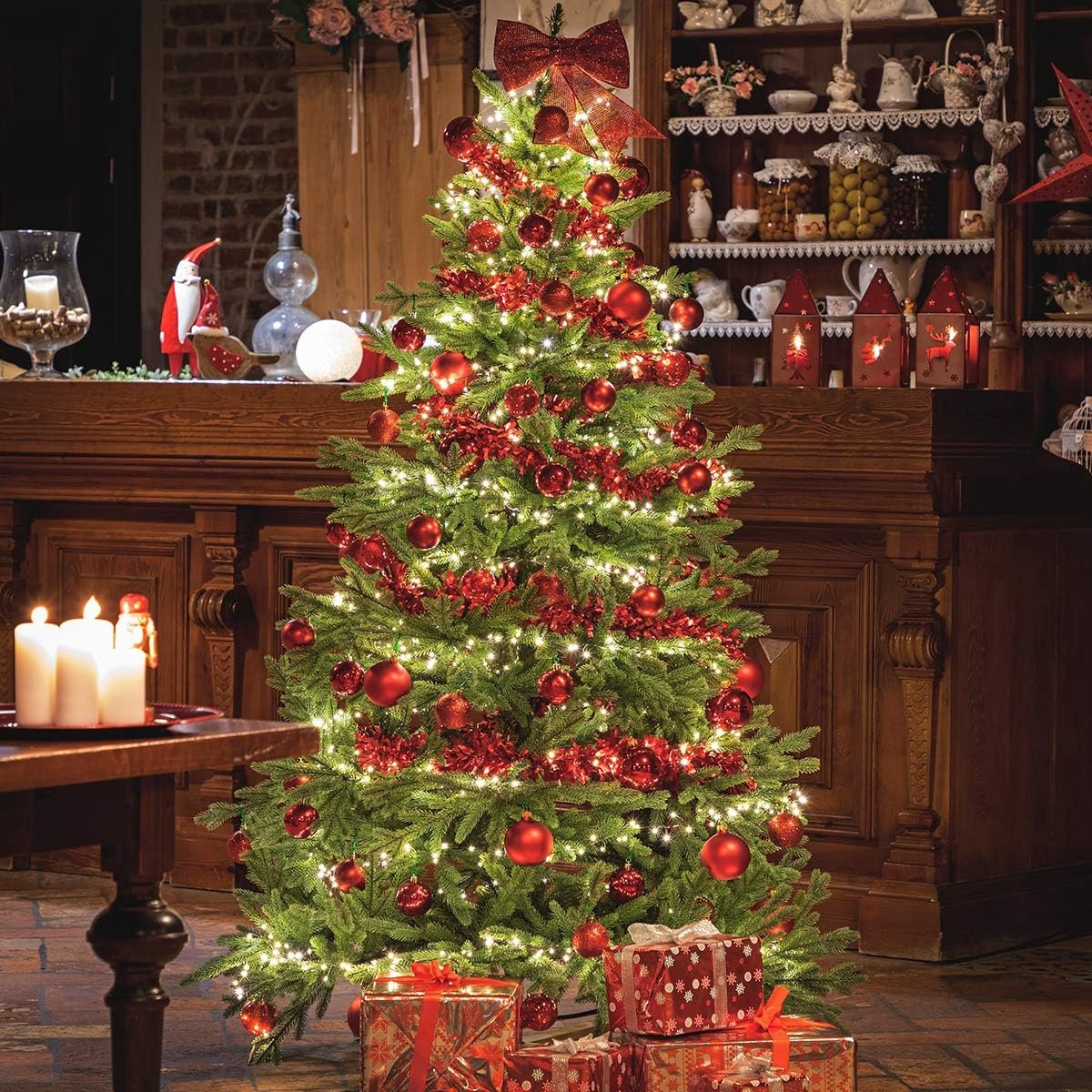 KünigsfiCHTE Premium Kunstkerstboom 150cm with Wooden Stand