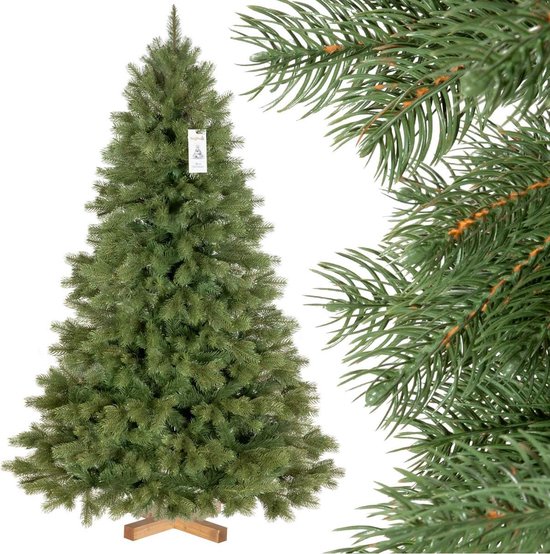 KünigsfiCHTE Premium Kunstkerstboom 150cm with Wooden Stand