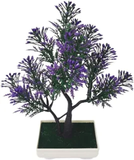 Kunst dennenboom, groen, 19 x 25 x 6 cm