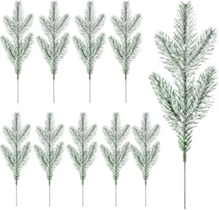 Kunst dennentakken 10 stuks groen