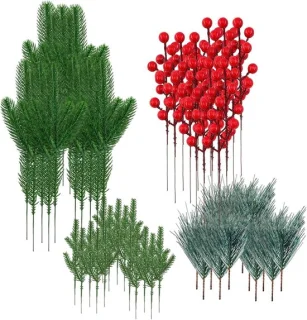Kunst Dennentakken 60 stuks - Wintergroen