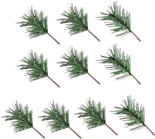 Kunst dennentakken groen kerstdecoratie 7 x 5 cm