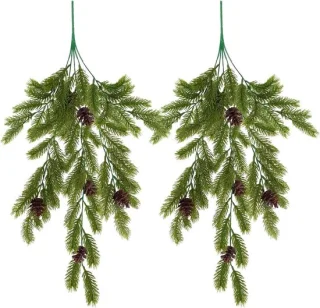 Kunst Dennentakken Kersttak 74 cm Groen