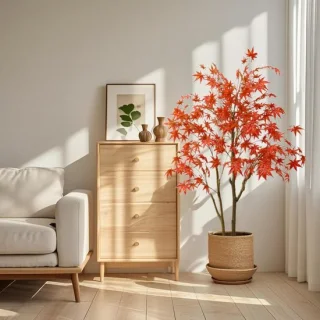 Kunst esdoornboom - 120 cm - rood