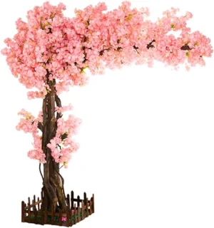 Kunst kersenbloesemboom met zijde bloesem, 1.5 x 1 meter, roze
