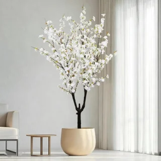 Kunst Kersenbloesemboom Nepplant 190 cm Wit