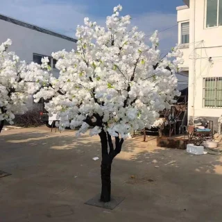 Kunst kersenboom wit