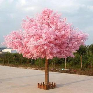 Kunst kersenboom - zijden bloesem - 0,8 x 0,6 m - roze