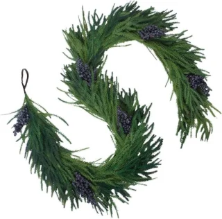 Kunst kerst slinger - nep denneboom slinger - 180 cm groen