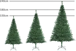 Kunst kerstboom 240 cm met standaard