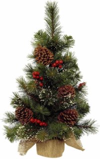 kunst kerstboom 60 cm met versiering