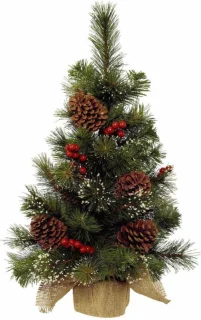 kunst kerstboom 60 cm met versiering