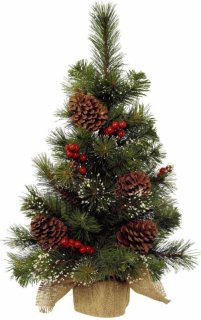kunst kerstboom 60 cm met versiering
