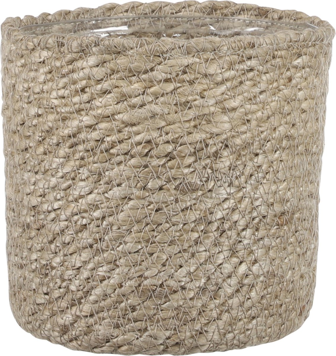 Kunst kerstboom groen 60 cm met jute pot