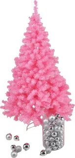 Kunst kerstboom roze 150 cm