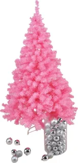 Kunst kerstboom roze 150 cm