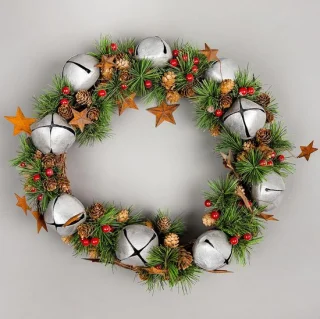 Kunst kerstkrans 25cm