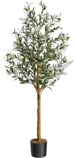 Kunst olijfboom 150 cm realistisch met olijven